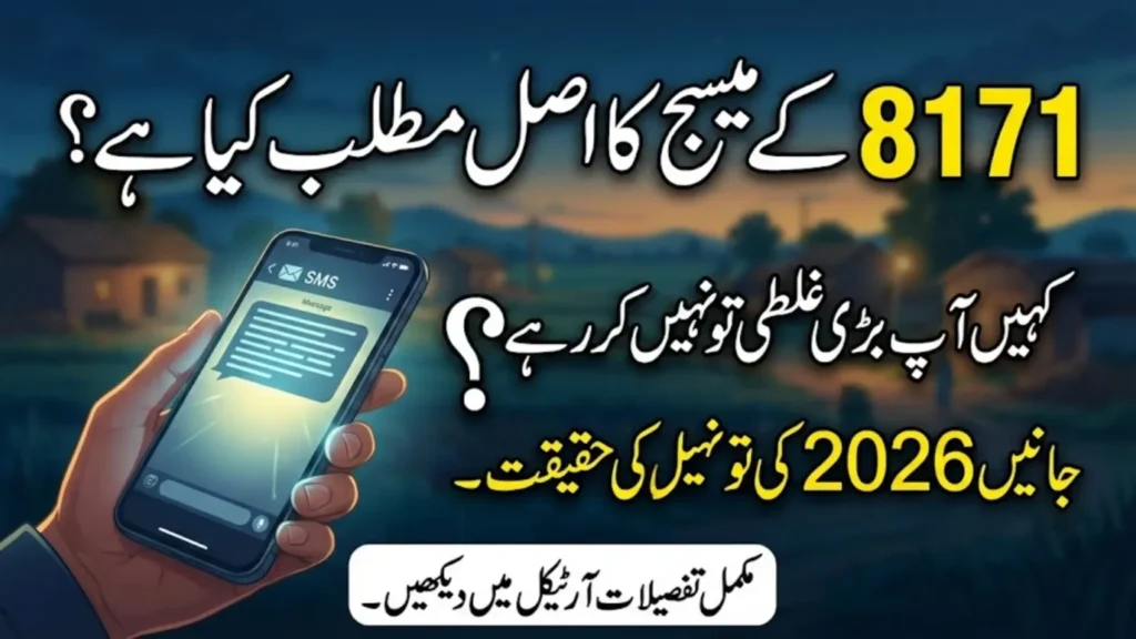 8171 SMS CNIC Status Check 2026 – Complete & Updated Guide for BISP and Ehsaas Beneficiaries
