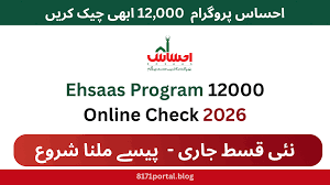 Ehsaas Program 12000 Online Check 8171 – Complete Guide 2026